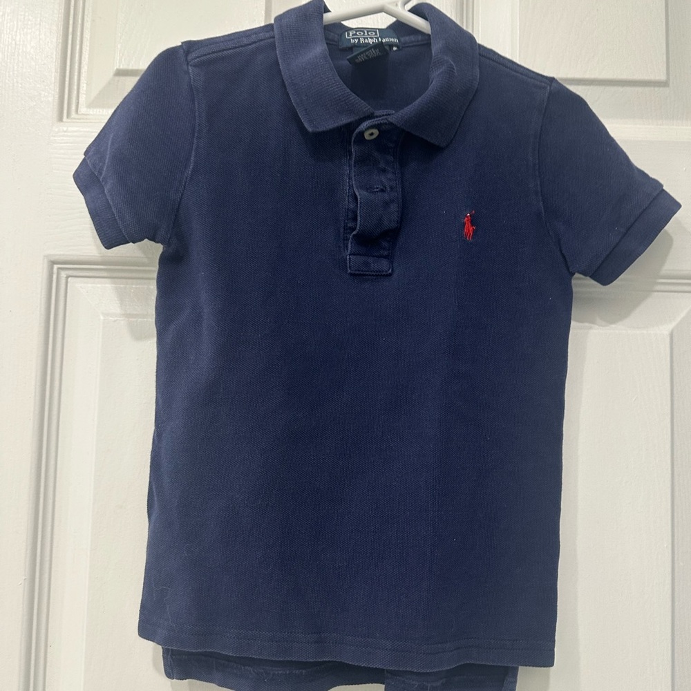 Ralph Lauren Blue Polo Shirt Classic Design